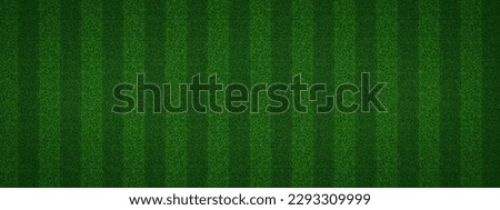 Football green grass stadium texture top view vector background. Soccer sport game field seamless realistic pattern. Synthetic fotball tile striped meadow surface closeup layout illustration. Royalty-Free Stock Photo #2293309999