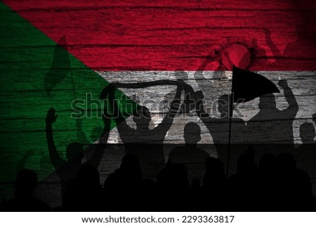 illustration of the conflict that occurred in Sudan Royalty-Free Stock Photo #2293363817