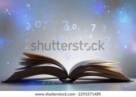 Astrology and numerology concept background. numerology background. Royalty-Free Stock Photo #2293371489