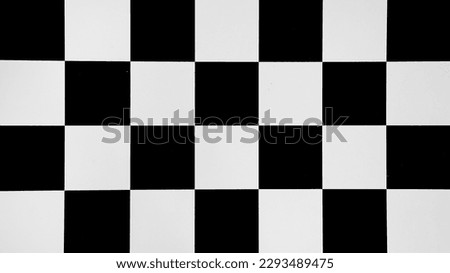 Black and white checkered surface of vintage empty chessboard close up view Royalty-Free Stock Photo #2293489475