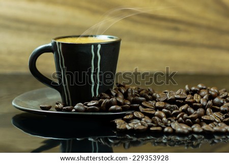 Coffee and coffee bean