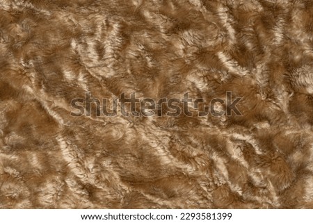Brown wool texture background. plush. mohair. fur