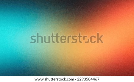 Grainy color gradient wave background, purple red yellow blue green colors banner poster cover abstract design, black copy space