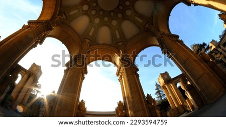 Palace of Fine Arts as a public building in San Francisco California architecture