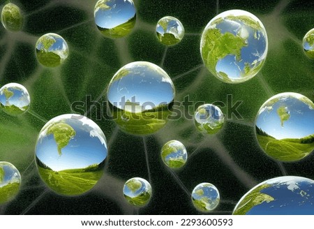 Nature Meets Technology: Digital Transformation for a Sustainable Future Royalty-Free Stock Photo #2293600593