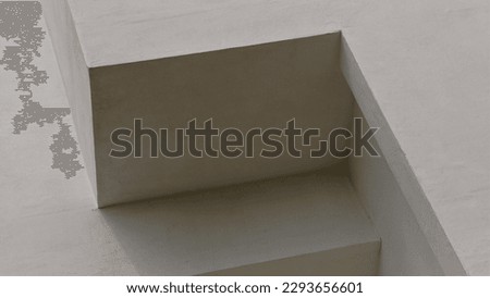 abstract background of geometric shapes with white concrete