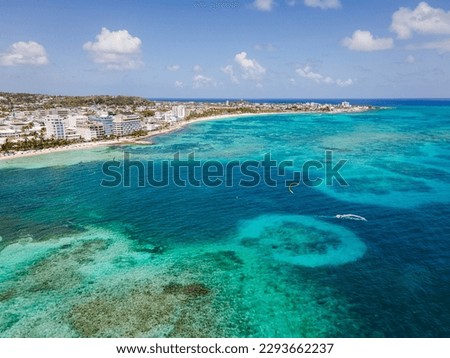 aerial view of san andres island in Colombia, sea of ​​seven colors Royalty-Free Stock Photo #2293662237