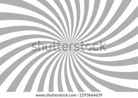 Ray twist light. Greys trips isolated on white background. Radial waves line. Pattern curved. Comic spinning. Effect curves rays. Abstract concentration stripe. Cartoons style. Vector illustration Royalty-Free Stock Photo #2293664639
