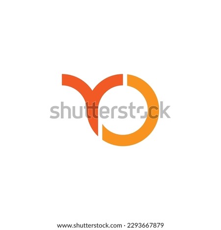 YO Logo, YO Monogram, Initial YO Logo, Letter YO Logo, Icon, Vector, Eps