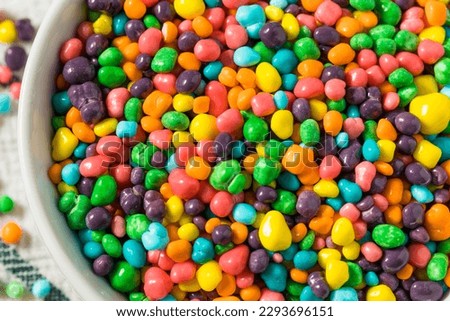Sugary Sweet Rainbow Nerdy Candy in a Bowl