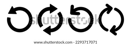 Refresh icon vector illustration. Reload sign and symbol. Update icon. Royalty-Free Stock Photo #2293717071