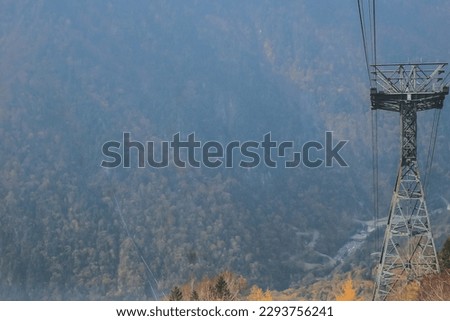 double decker ropeway, The ropeway in Shinhotaka mountain 31 Oct 2013