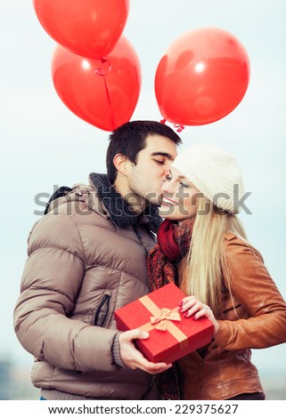 Happy couple on Valentine's Day