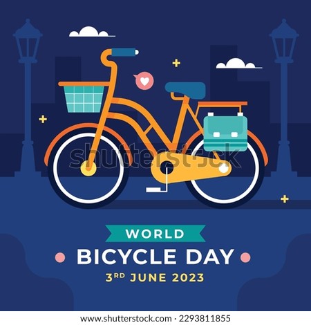 World Bicycle Day. June 3. world bicycle day celebration. banner, poster, background. Go Green Save Environment. World Bicycle Day Concept. ride cycle. World Bicycle Day Poster.
