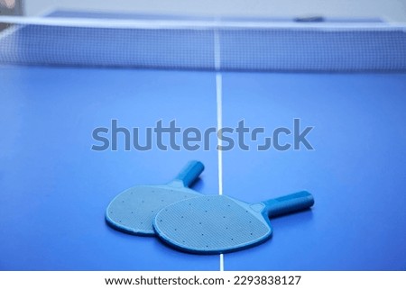 Table tennis rackets. Sports games and entertainment.