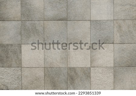 Elegant gray greenish tiles square shape for exterior or interior wall. Background and texture. Royalty-Free Stock Photo #2293851339