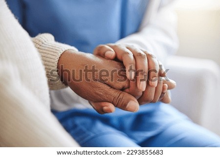 Lean on me. Cropped shot of an unrecognizable nurse offering their patient support in a hard time. Royalty-Free Stock Photo #2293855683