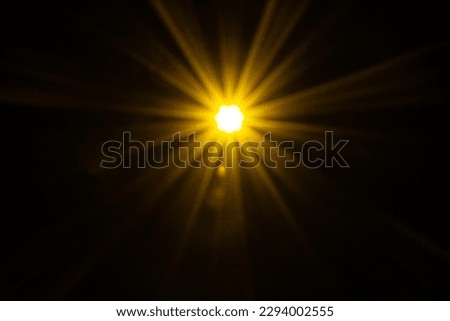 Abstract Natural Sun flare on the black Royalty-Free Stock Photo #2294002555