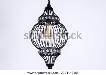 Chandeliers composition on white background different alternative models perspective angles abstract pastel background images retro Vintage interior design decorative electrical electronic industrial 