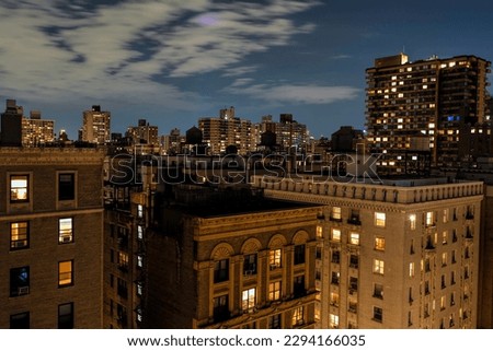 Apartment buildings on Manhattan's Upper West Side Royalty-Free Stock Photo #2294166035