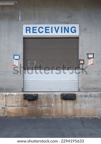 A Goods-In Receiving Loading Dock At A Factory Or Manufacturing Facility Or Distribution Center