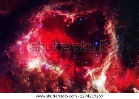 A bright, beautiful cosmic nebula. Elements of this image furnished NASA.