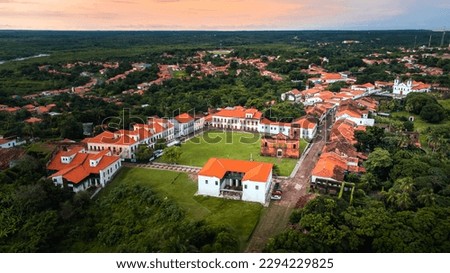 Colonial Buildings Abandoned Old Architecture Urban Historic Site Village Town City Coast Maranhao Sao Luis Brazil Northeast North Church Windows Nature Streets Parks Landscape Natural Trees Drone MA