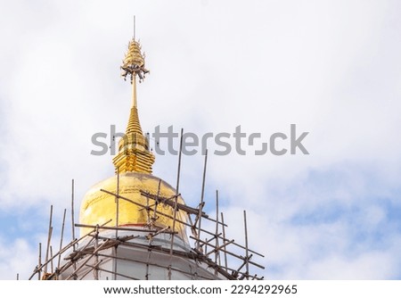Construction and repair of dilapidated pagodas and temples.