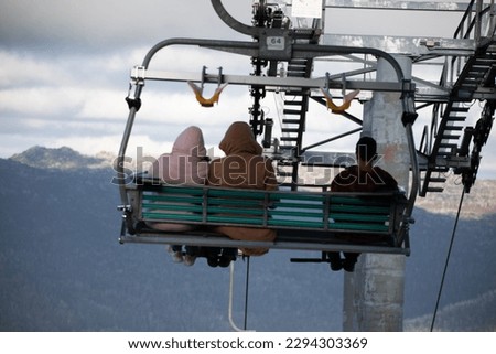People on a chair lift