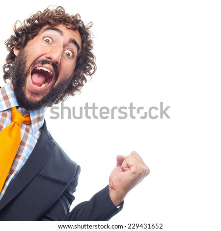 young crazy man Royalty-Free Stock Photo #229431652