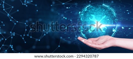 Business, Technology, Internet and network concept. Technical support customer service. Royalty-Free Stock Photo #2294320787
