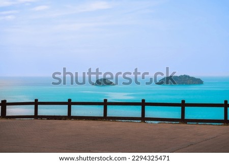 Beautiful sea view on the vacation as summer at Kai Bae ViewPoint, Koh Chang, Trat, Thailand Royalty-Free Stock Photo #2294325471