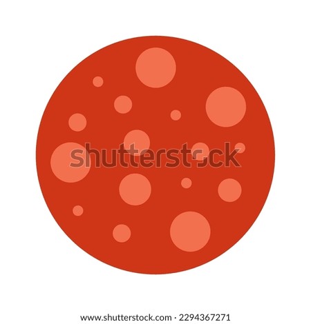 Slice of pepperoni Ingredient for pizza. Vector illustration Royalty-Free Stock Photo #2294367271