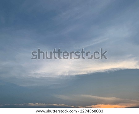 Altostratus clouds filled with beautiful streaks of clouds in the evening at Bangkok, Thailand.no focus