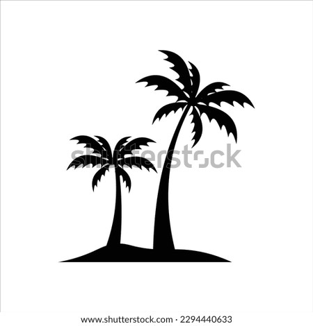 Palm Tree Silhouette Design Vector