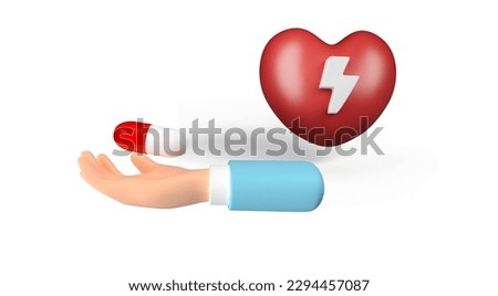 3d render. Doctor or pharmacist cartoon hand holds big white tablet, capsule,or pill. Medical illustration. Pharmaceutical clip art isolated on white background. 3d characters doctors hand. Medicine 