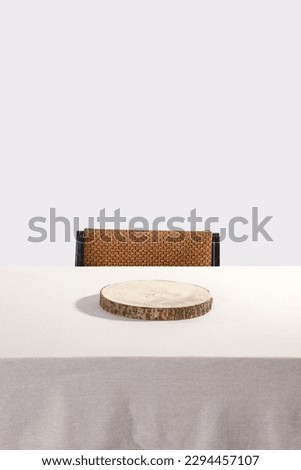 Table background of free space for your decoration and minalism wall in home interior. 