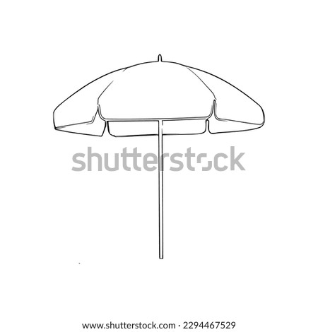 Coloring book umbrella, line art umbrella, Coloring page umbrella.