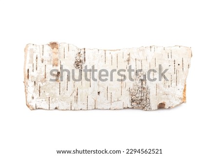 Birch firewood tree log on white background Royalty-Free Stock Photo #2294562521