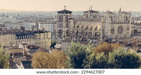
Saint-Jean-Baptiste Cathedral in Lyon in France Royalty-Free Stock Photo #2294627007
