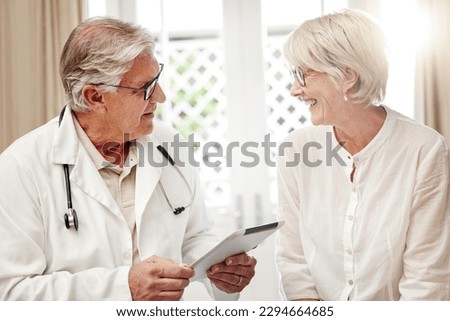 Neither of you have to worry. Shot of a doctor and patient having a checkup at home.