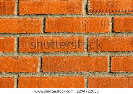 Simple minimalistic brick wall in Dublin, Ireland
