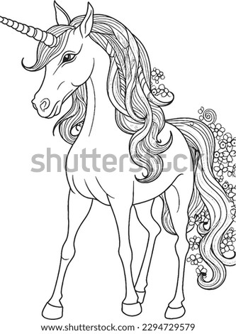 UNICORN COLORING PAGES FOR KIDS  AND ADULTS