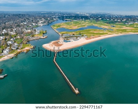 Entrance to Southport Harbor Connecticut Royalty-Free Stock Photo #2294771167