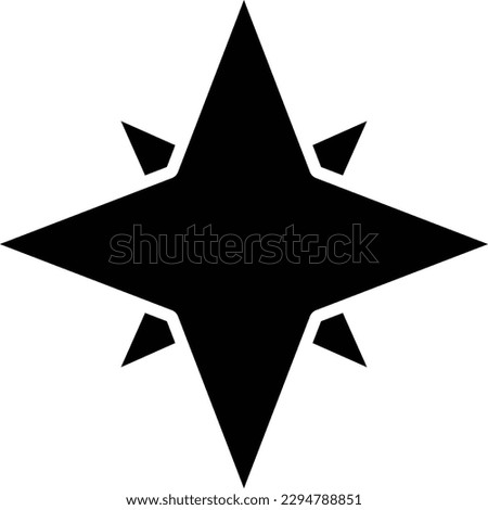 star compass star compass rose nautical Glyph