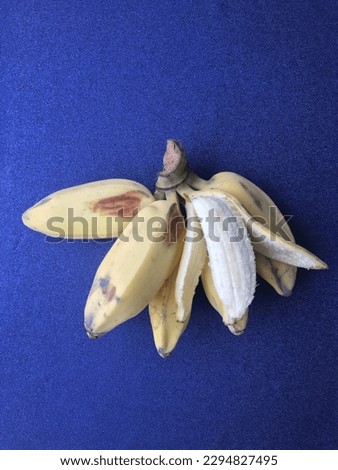 Bunch Of Ripe Tropical Saba Banana (Musa acuminata × balbisiana)