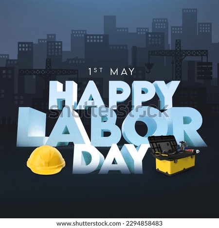 Happy Labor day concept Typography