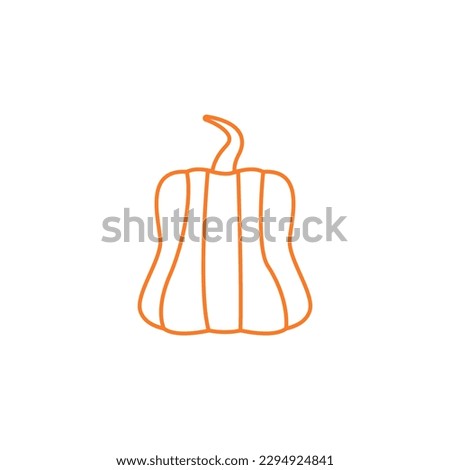 Pumpkin icon vector. Halloween illustration sign. zucchini symbol or logo.