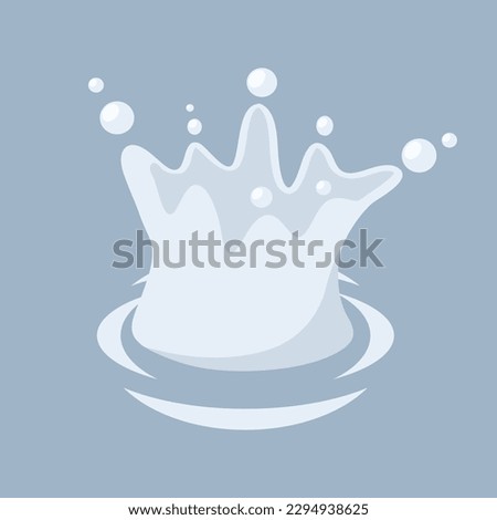 Splash Of Water Clip Art, Isolated Background.