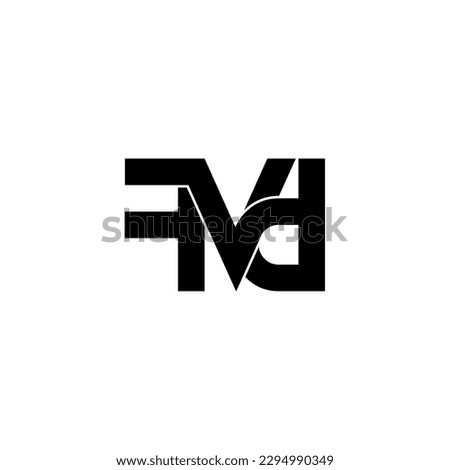 fvd initial letter monogram logo design